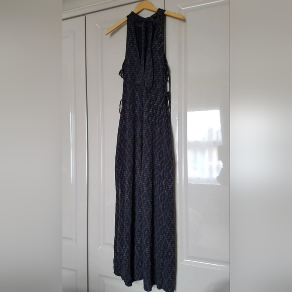 Free People Frankie Maxi Halter Dress, Navy Blue, XLarge, RRP $148 - Picture 4 of 5